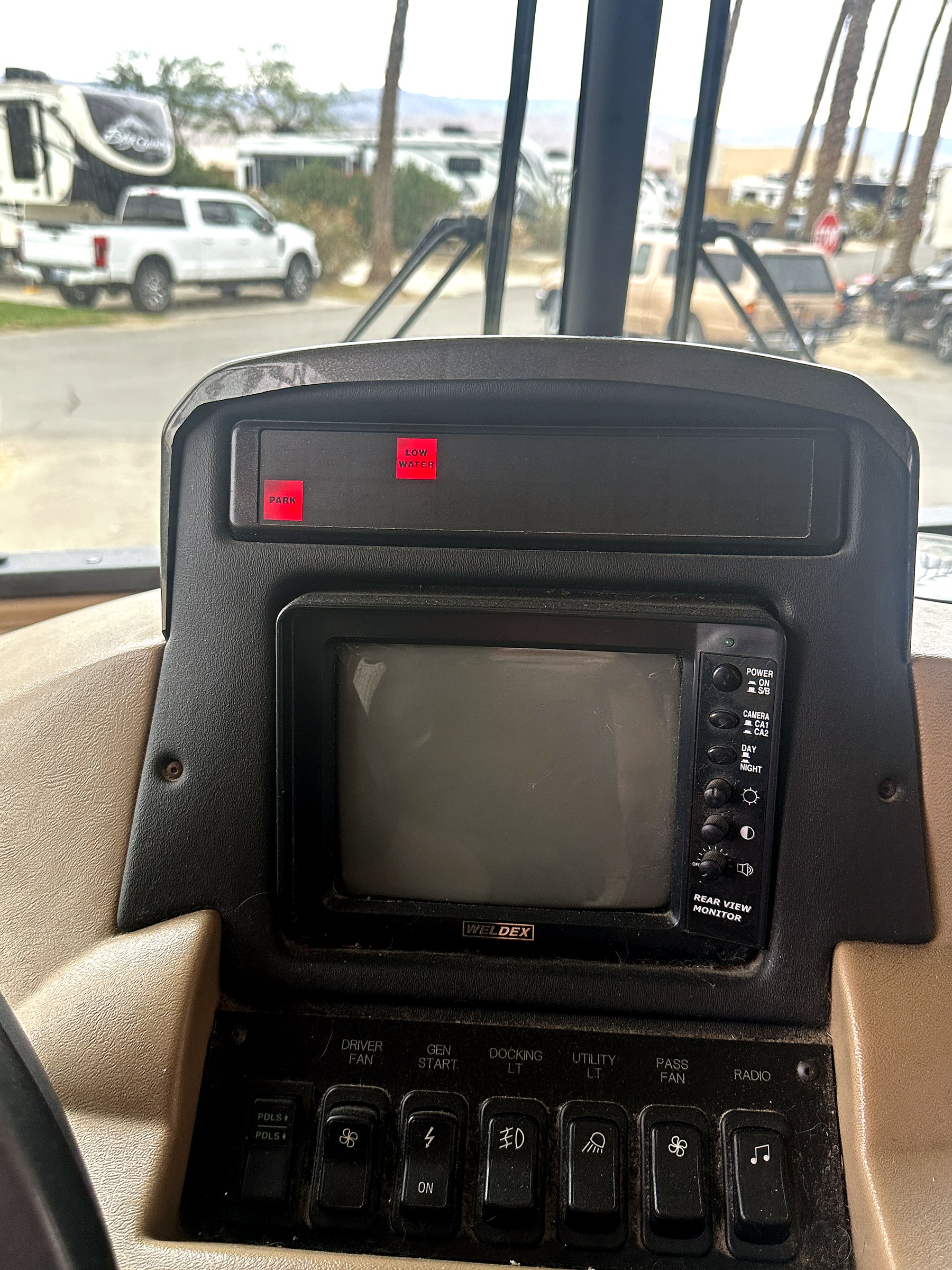 2004 Fleetwood Revolution 40C — Storage & Service Bays detail shot
