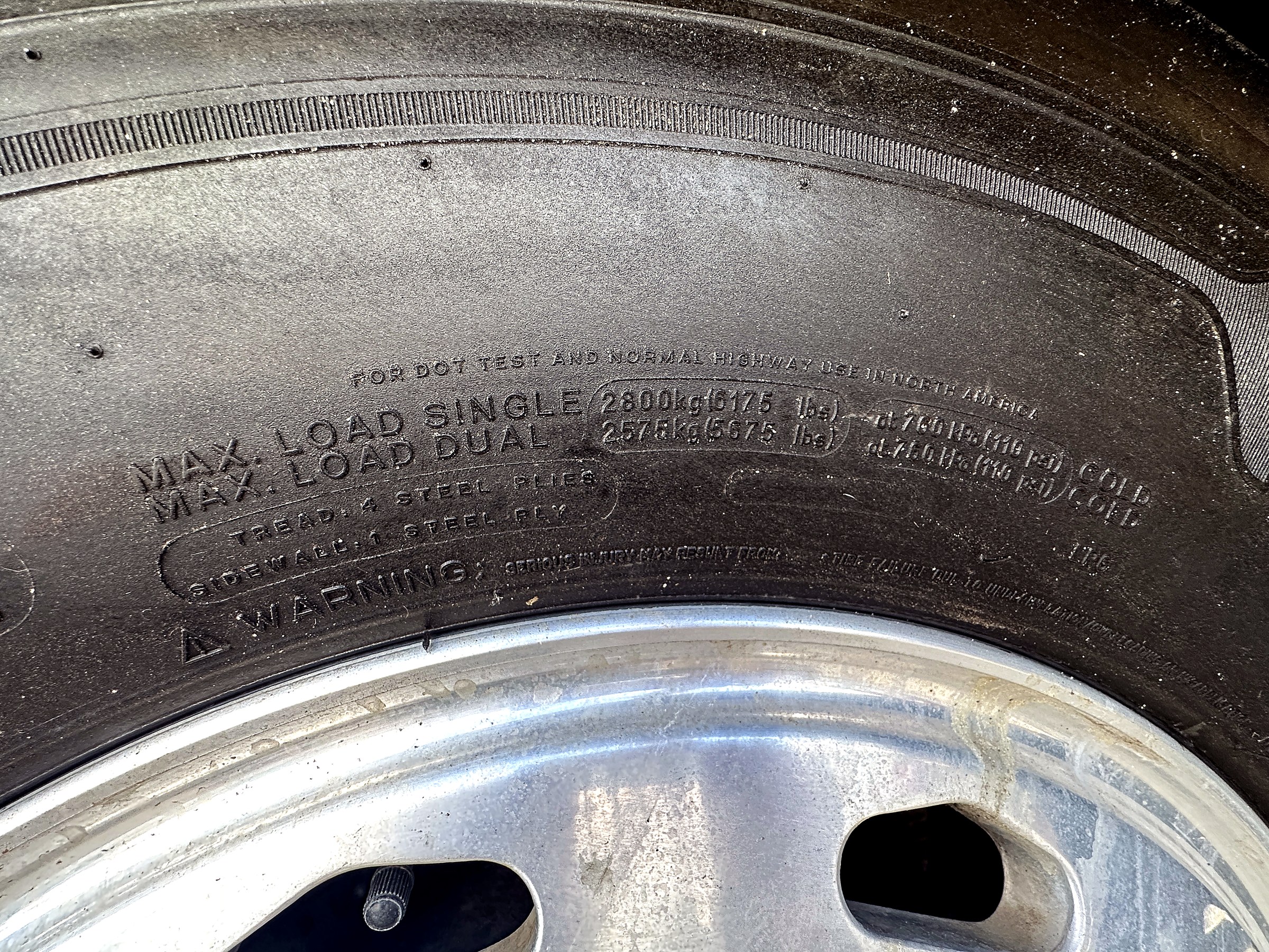 2004 Fleetwood Revolution 40C — Tires & Chassis detail shot