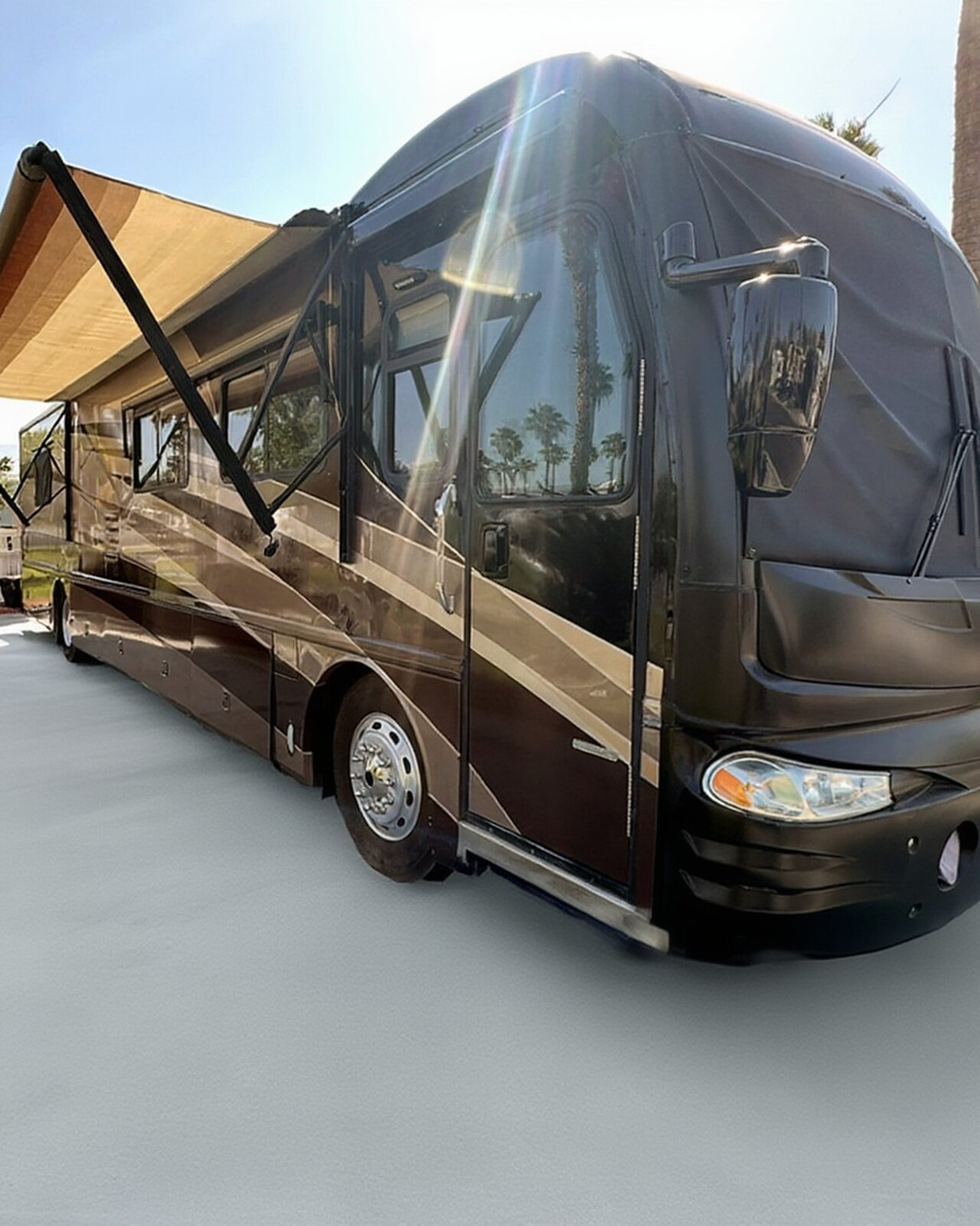 2004 Fleetwood Revolution 40C — front 3/4 driver side at Outdoor Resorts Indio